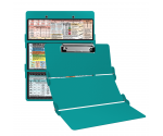 WhiteCoat Clipboard® Trifold - Teal Food Industry Edition